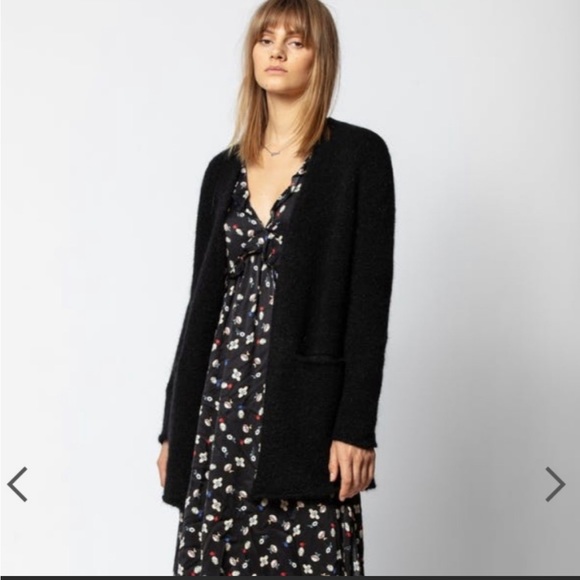 COPY - NWT Zadig & Voltaire Marilou Cardigan in Black Size XS/S - Picture 1 of 8